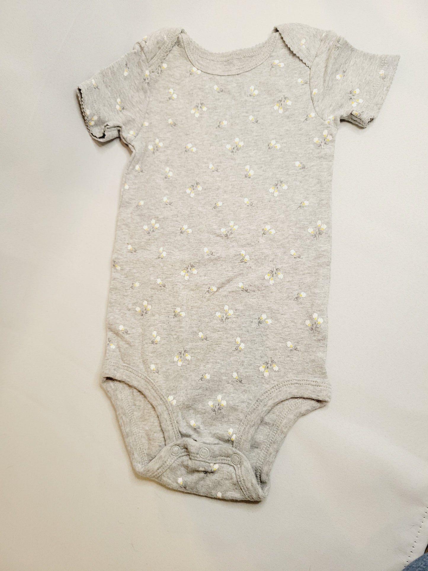 Child of Mine by Carter's Grey Onesie Bodysuit, Size 18M