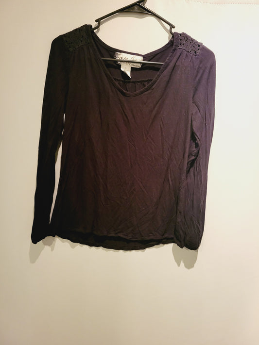 Oleg Cassini Long Sleeve Top, Size S