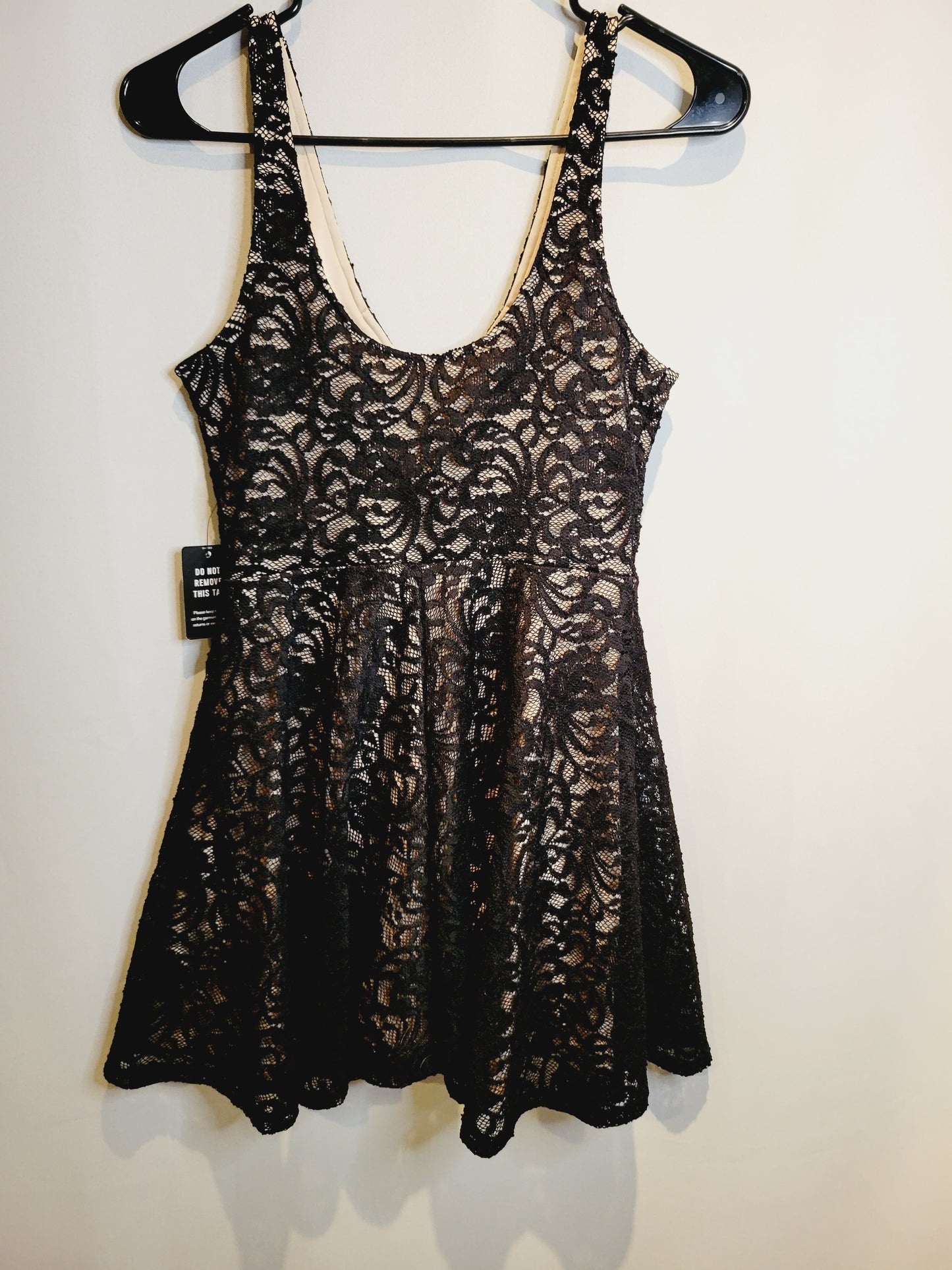 Express Fit & Flare V-Neck Lace Mini Dress, NWT, Size S