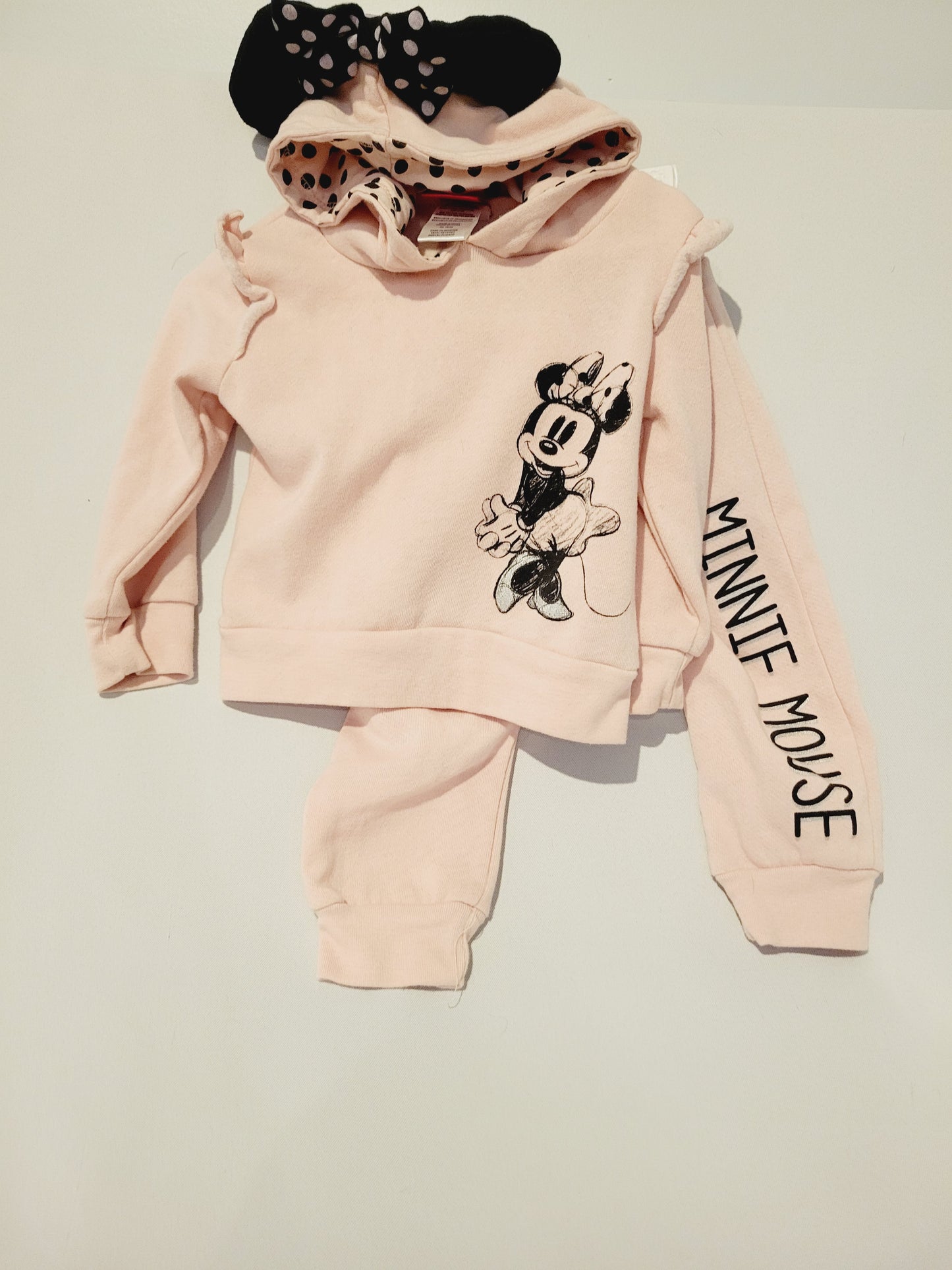 Disney Minnie Mouse Hooded Sweatshirt and Joggers, Size 2T