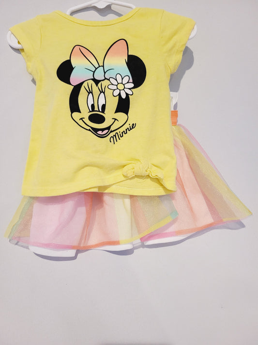 Disney Junior Minnie Mouse Top and Tutu Set, Size 18M