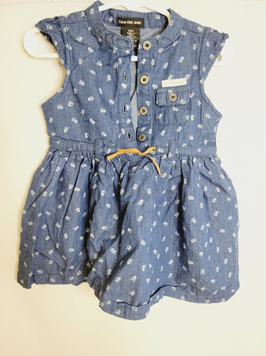 Calvin Klein Jeans Denim Dress, Size 18M