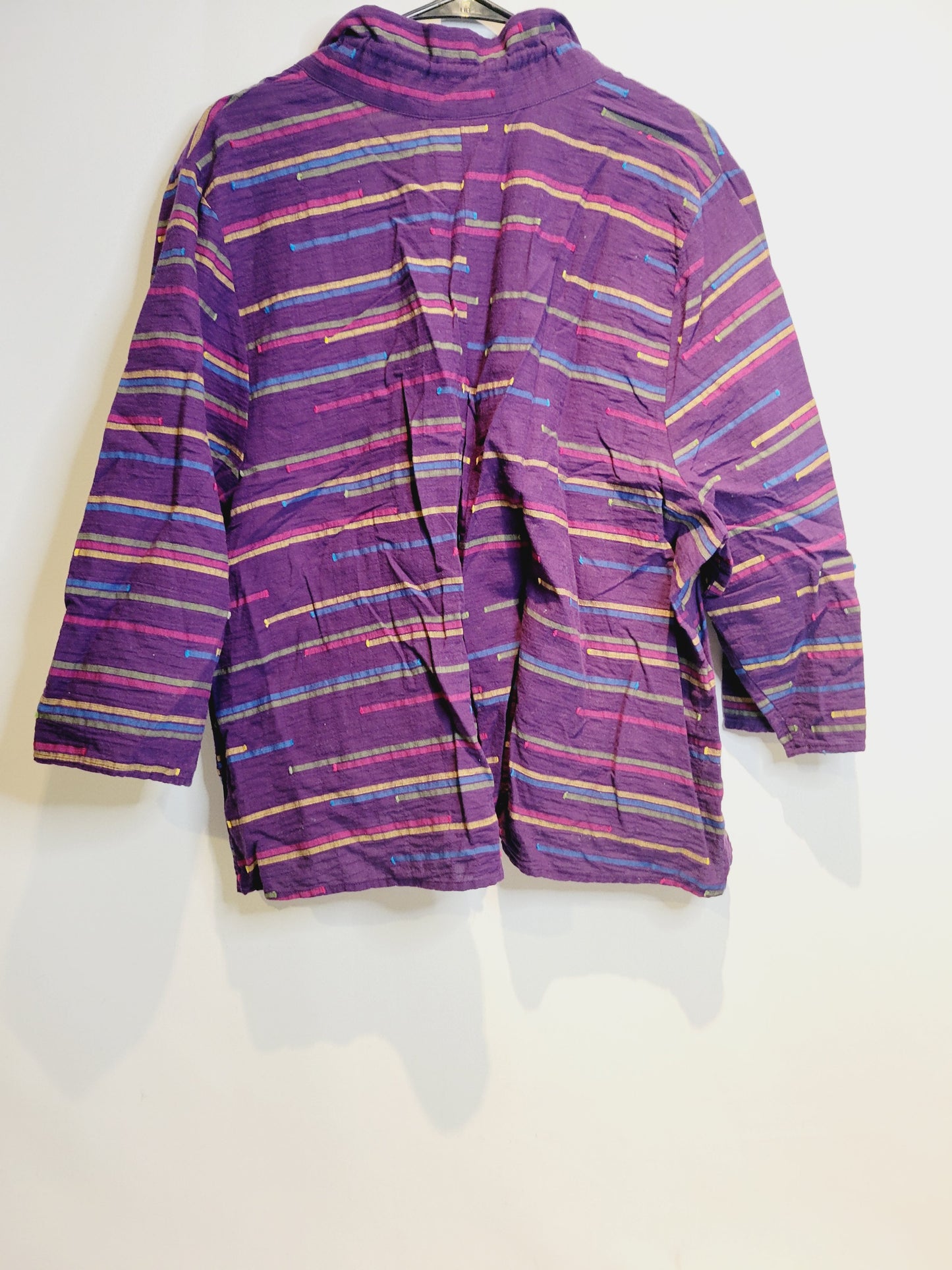 Habitat Striped Button Up Top, Size XL