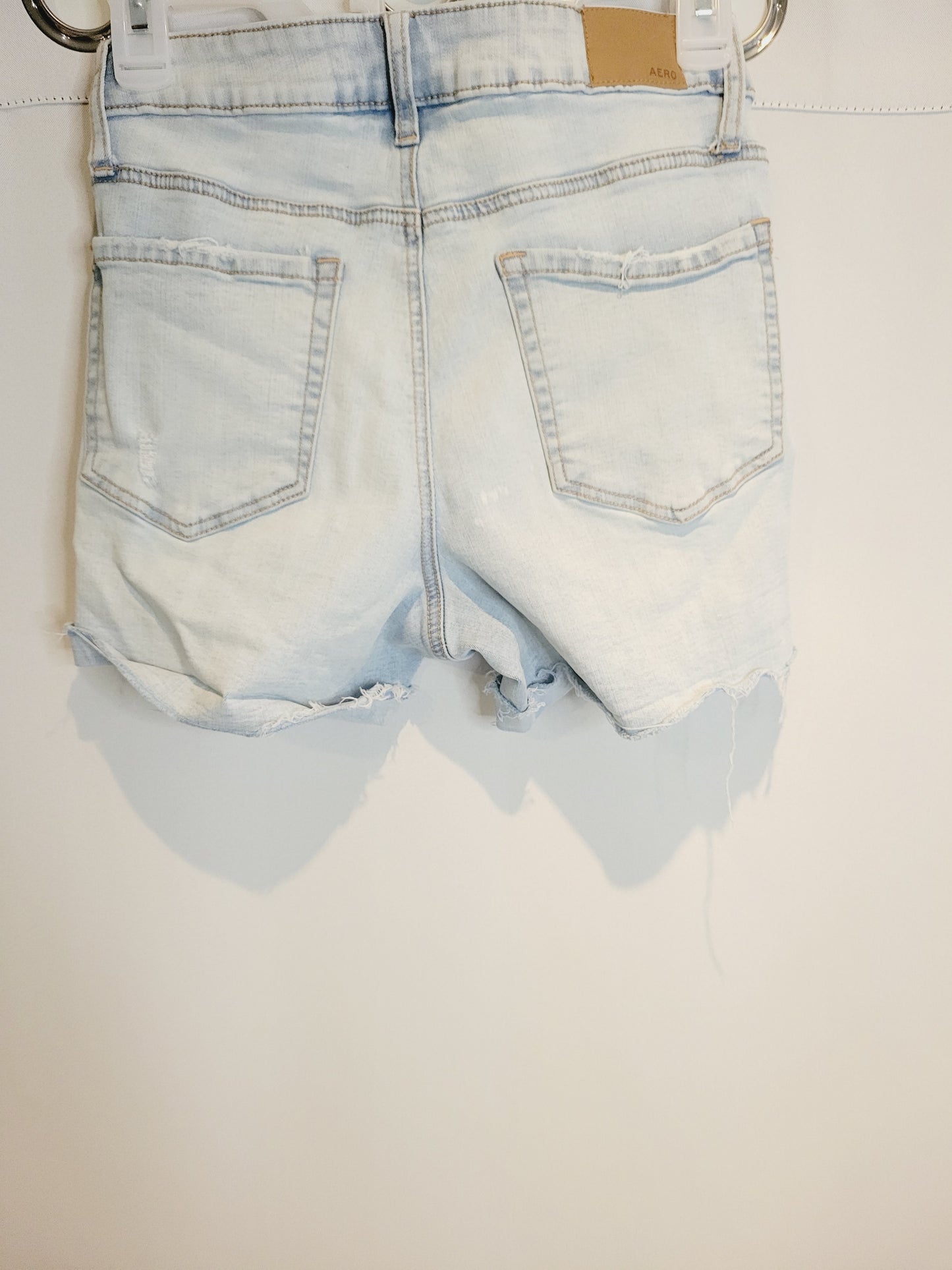 Aeropostale High Rise Midi Jean Shorts, Size 6