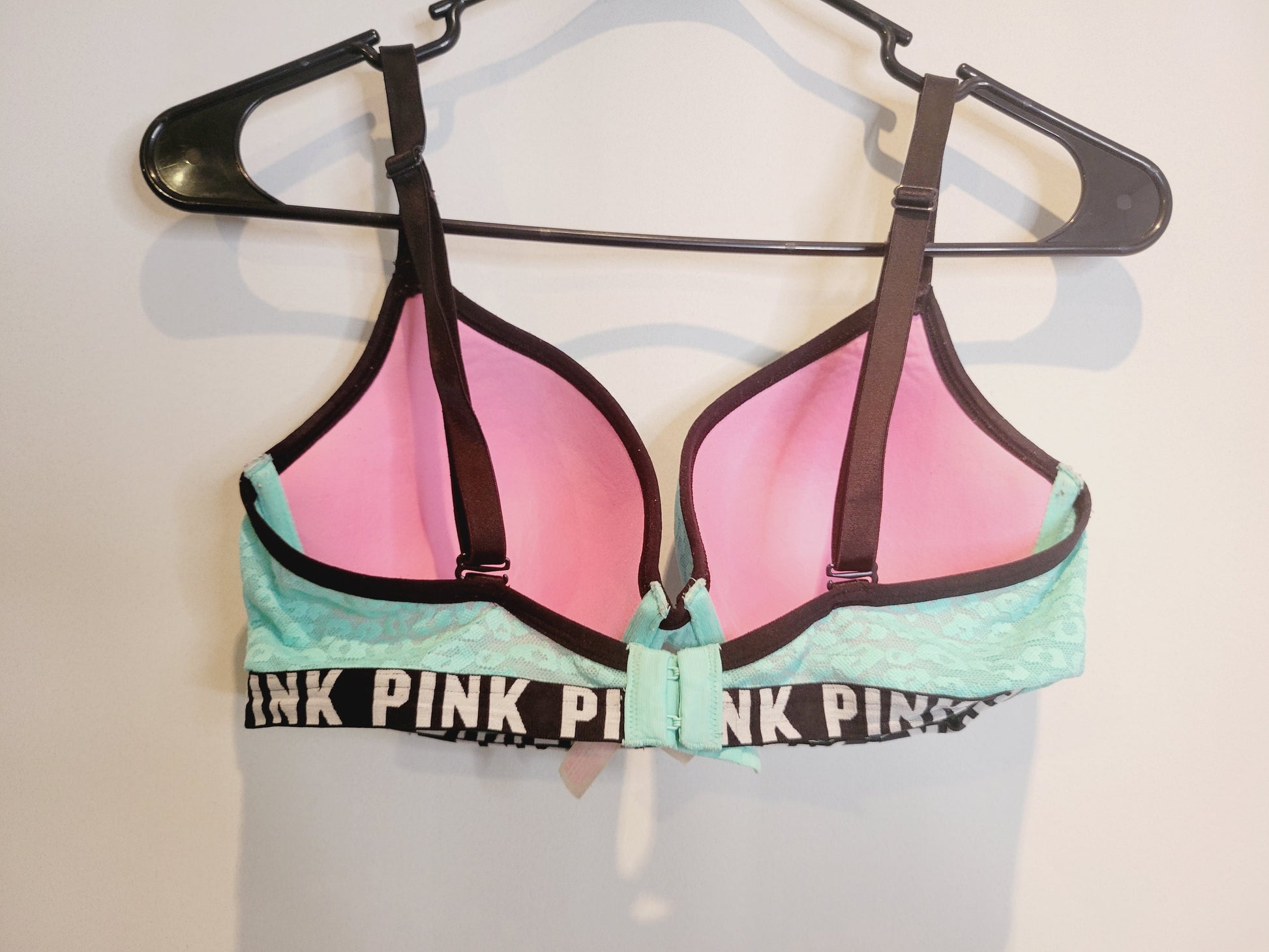 Pink Victoria's Secret Wear Everywhere Push Up Bra, Size 34DD