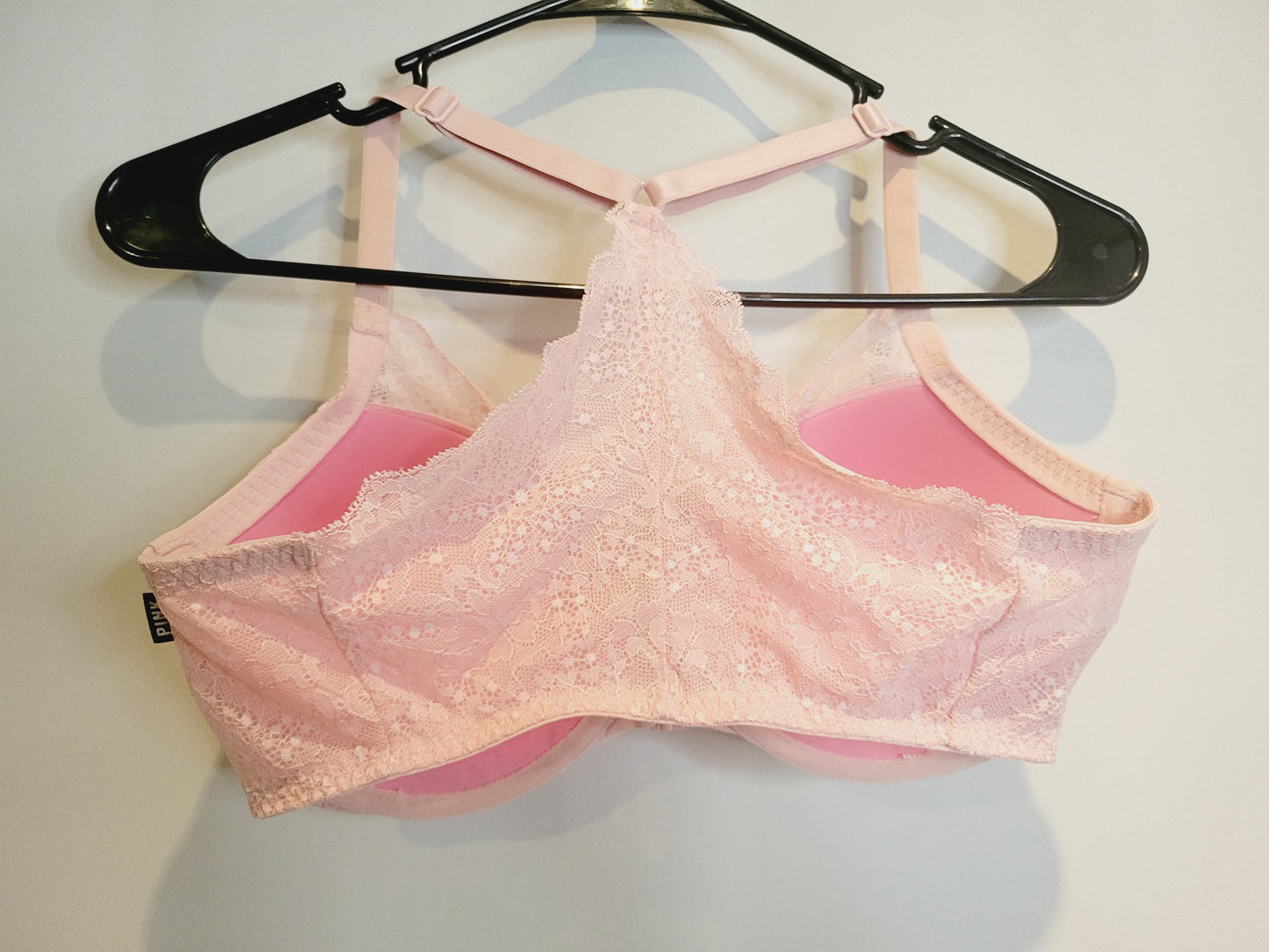 Pink Victoria's Secret Date Push Up Bra, Size 34DD