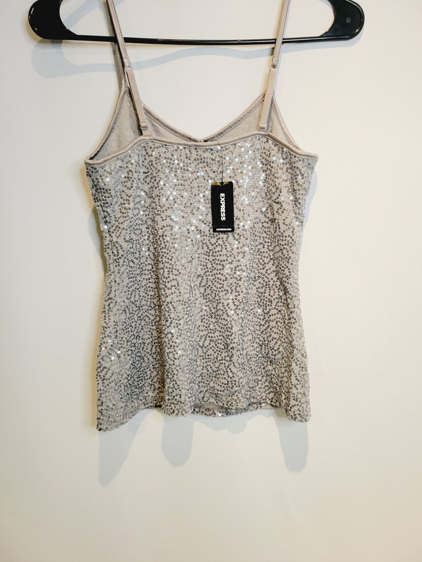 Express Sequin Tank Top, Size XS, NWT