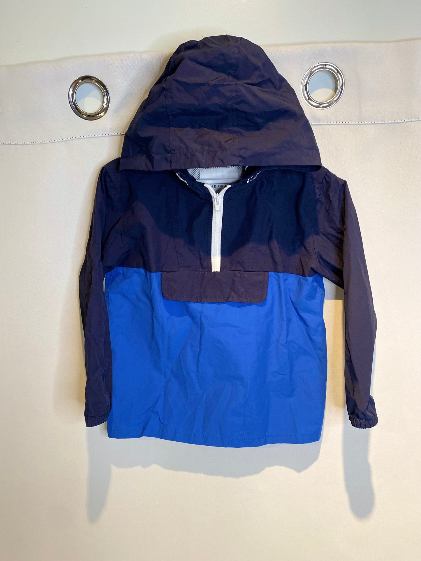 Janie and Jack Half Zip Windbreaker Size 3/4